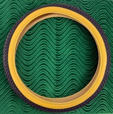 ALTA Bicycle Tire 20" x 2.125" Black/Gum SNAKE SKIN TEXTURED Tread BMX Freestyle