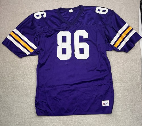 Vintage 90s Football Jersey #86 Purple Gold Mesh XL Throwback Retro Vikings - Image 1