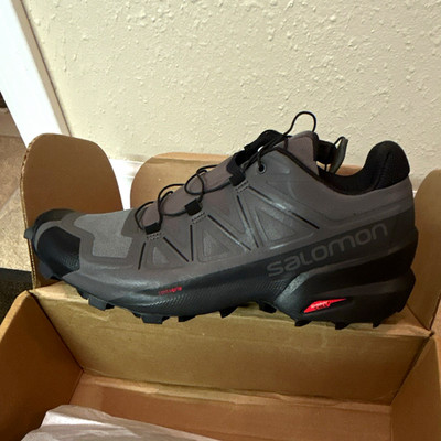 Salomon Speedcross 5 Trail Running Shoes Gray/Black US 8.5 Medium