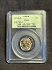 1938-D 5C Buffalo Nickel - PCGS old holder MS 66