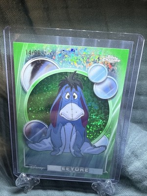 2026 Topps Disney Chrome EEYORE /99 Mini Diamond Green Refractor - Pooh