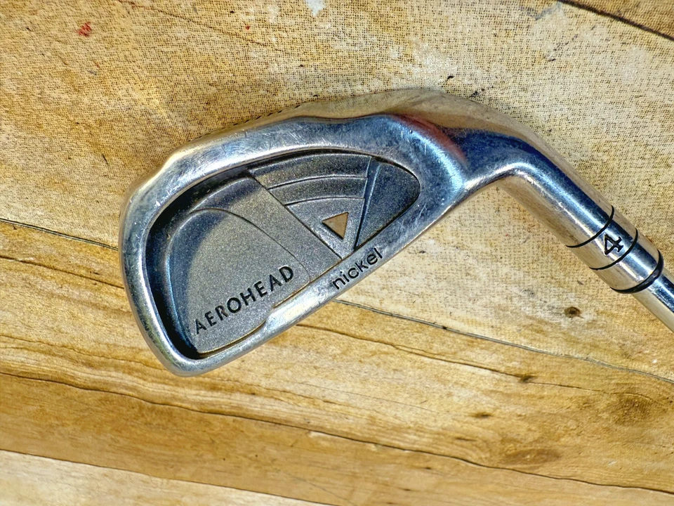 PRO SELECT AEROHEAD NICKEL 4 IRON REGULAR FLEX STEEL SHAFT 38.5" ⛳GOOD / FAIR⛳ - Image 2 of 4