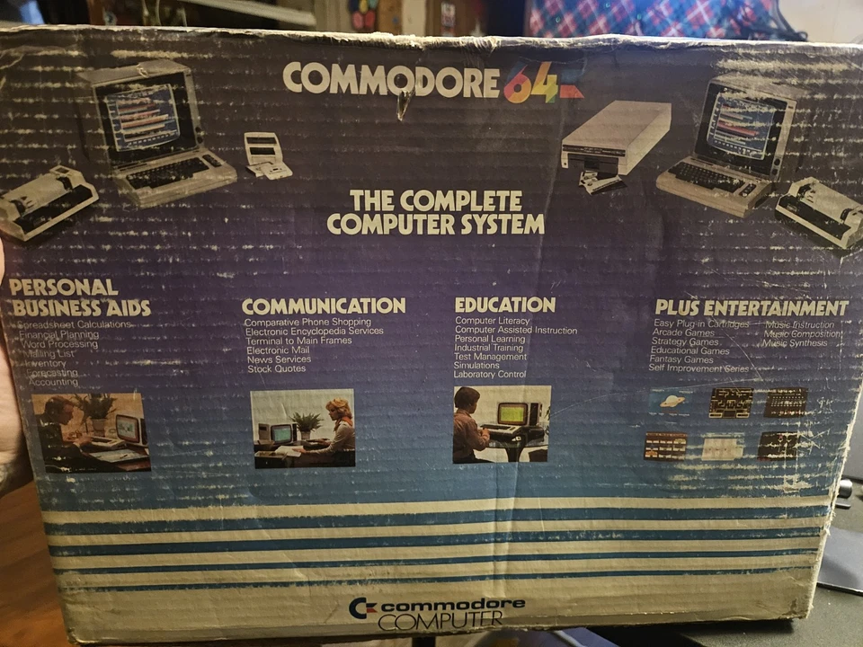Commodore 64 COMPLETE IN BOX (ORIGINAL RARE BOX) (Both Boxes Included) - Image 3 of 4
