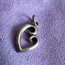 Silver Heart Pendant Mother  s Love Charm