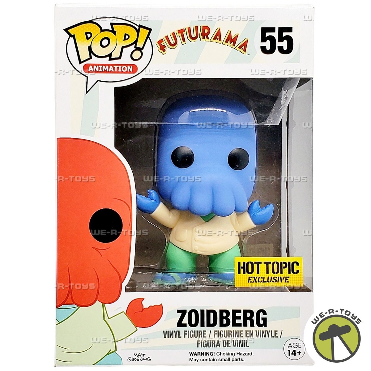 Funko POP Futurama Alternate Universe Blue Zoidberg 55 Vinyl