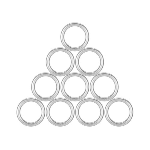 Pack of 10 Metal Oil Drain Washers Fit For BMW N0138157 Size 14X20X1 5mm - Picture 3 of 9
