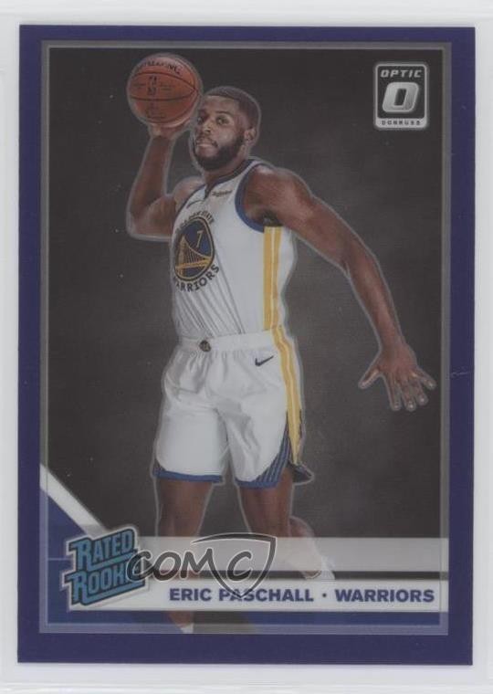 2019-20 Panini Donruss Optic Rated Rookie Purple Prizm Eric Paschall #199 vw1