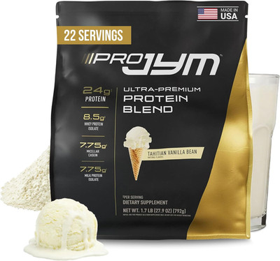 Pro JYM Tahitian Vanilla Protein Powder - Whey Protein Isolates, Casein, & Milk