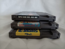 NINTENDO NES GAME LOT!!! SUPER MARIO BROS./DUCK HUNT, 2 AND 3!!!