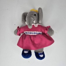 1991 Gund Babar - The Queen Celeste Elephant Plush Doll Toy 8" tall