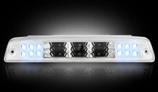 Tercera luz trasera de freno y reversa Dodge Ram 1994-2001 - lente transparente con bombillas LED Foto 2 de 3