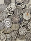 MERCURY DIMES ROLL of 50 Coins Assorted Dates/Mint Mark 90% SILVER