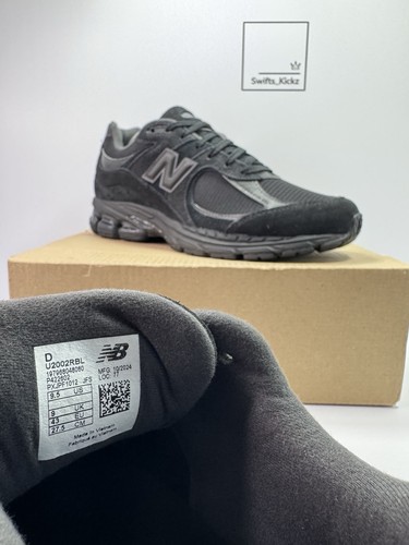 New Balance 2002R Trainers Shoes - Triple Black - Size UK 9 - U2002RBL - Picture 11 of 11