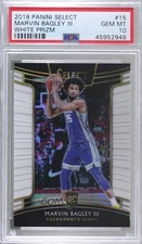 2018 Select Concourse White Prizm /149 Marvin Bagley III PSA 10 GEM MT Rookie RC