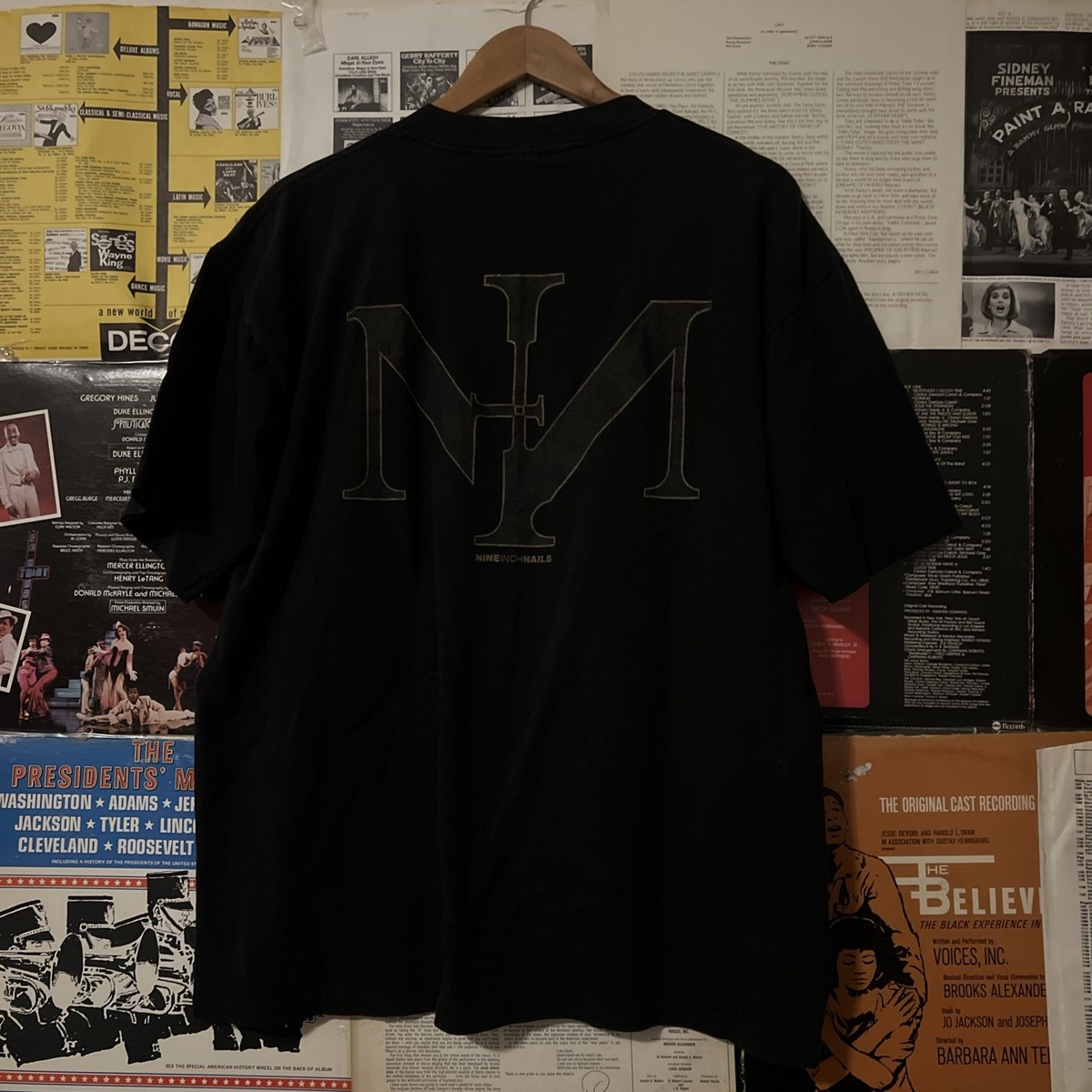 Vintage 90s Nine Inch Nails T Shirt NIN SIN Double Sided Band Tee