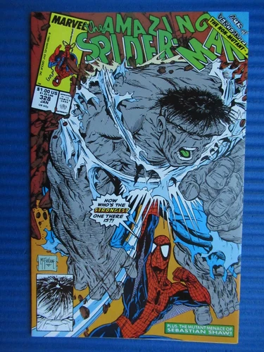 AMAZING SPIDER-MAN # 328 - (NM+) -MCFARLANE-THE INCREDIBLE HULK-SEBASTIAN SHAW