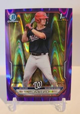2026 Bowman Chrome Sam Petersen 1st Bowman Purple Ray Wave Refractor /250