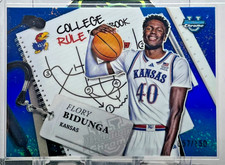 2024-25 Bowman U #CRP-10 Flory Bidunga College Rule Playbook Blue /150 Kansas