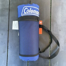 Coleman Stadium Seat Chair Padded Bleacher Seat Blue Foldable Hiking Camping