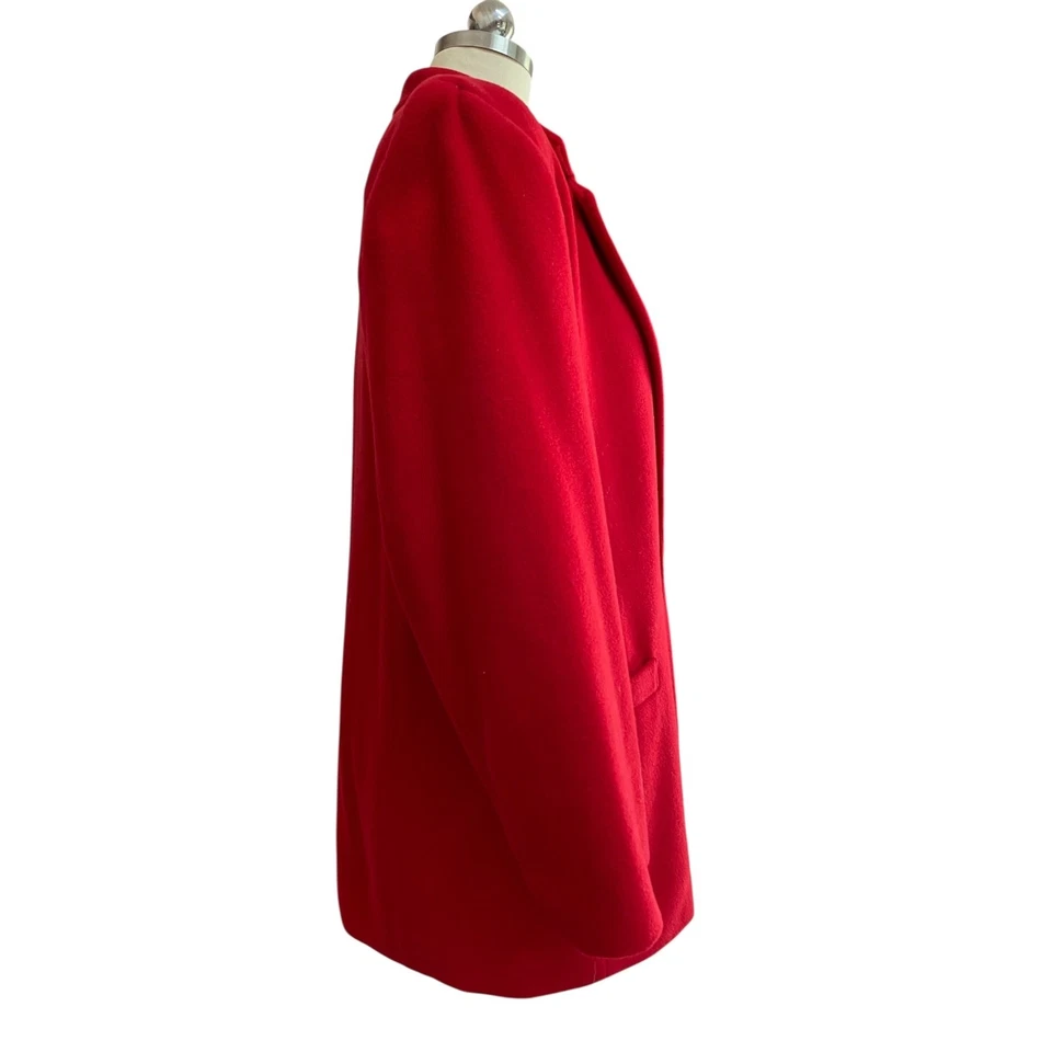 Chaqueta Blazer para Mujer Crested Academia Talla 8T Mezcla de Lana Un Botón Rojo Canadá Foto 2 de 4