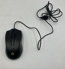HP Wired Mouse 100 - Optical - Cable - Black - USB Type A - 1600 dpi - Scroll