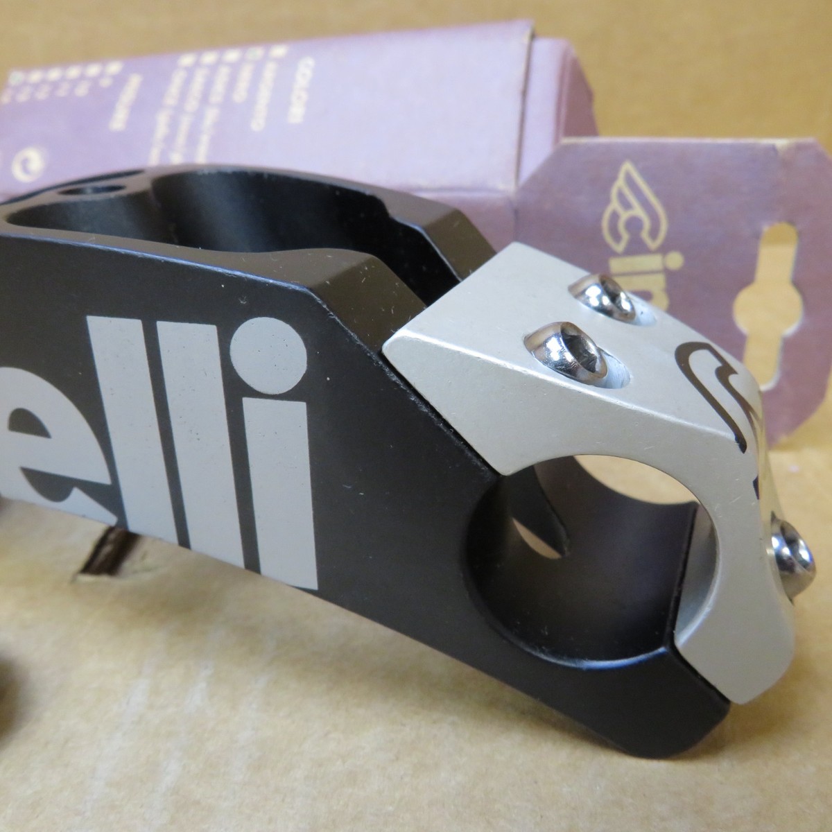 New-Old-Stock Cinelli Alter Stem..Black w/Silver Accents (140 mm x