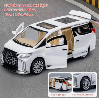 1/32 Toyota Alphard MPV VAN Alloy Children Model Car Diecast Toy Vehicle Sound
