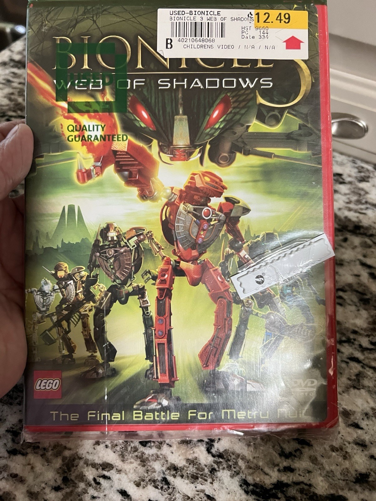 BIONICLE 3 Web of Shadows DVD 2005 Animated Movie LEGO Miramax