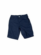 JACADI NAVY BLUE BOYS SHORTS COTTON CHINOS BERMUDA LOGO 6