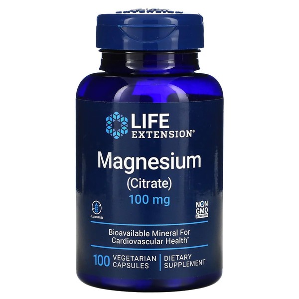 Life Extension Magnesiumcitrat 100 Pflanzliche Kapseln-image