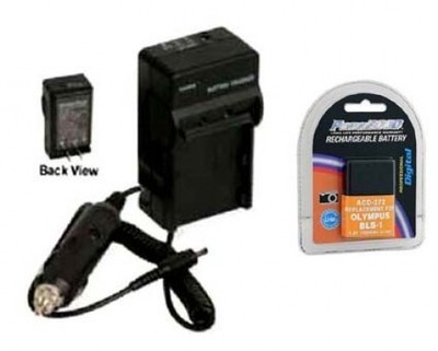 Battery + Charger for Olympus PEN E-P1, EP1, E-P2, EP2, E-PL3, E620,