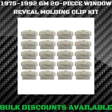 1975-1984 Cadillac Deville Glass Window Windshield Molding Trim Reveal Clips GM