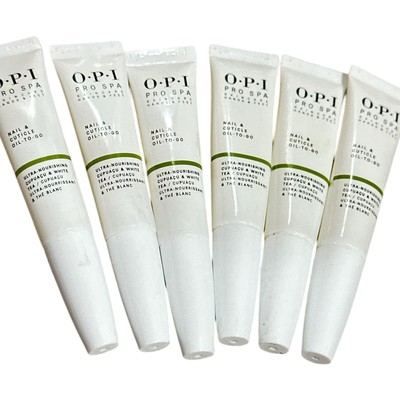 6X OPI Pro Spa Nail & Cuticle Oil To Go Ultra Nourishing White Tea NO BOX SALE