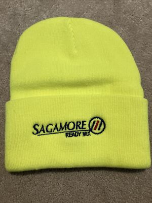 Sagamore Ready Mix Neon Yellow Winter Hat Cap Beanie New Without Tags