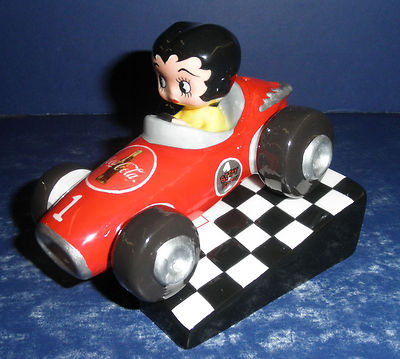 Vandor Betty Boop Coca-Cola Pace Car Shakers- New in Box- #11331