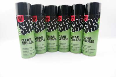 6 x S.A.S Clear Grease 500ml silikonfrei, wasserbeständig wenig sichtbar