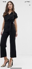 Boohoo basic tailored wide leg jumpsuit
