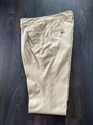 ESPRIT HOSE CHINO BUNDFALTENHOSE BAUMWOLLMISCHUNG BEIGE GR. 34/XS WIE NEU