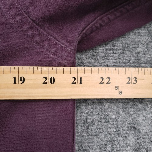VINTAGE LL Bean Button Up Shirt Womens Purple Chamois Cloth Long Sleeve Flannel - Picture 4 of 10