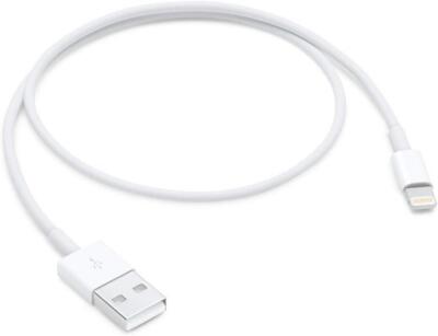 Apple Lightning - USB Cable - 1.64 ft (0.5m) ME291AM/A *New Cable Bulk Packaging