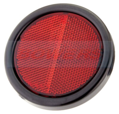 HELLA 8RA002016121 LARGE REAR RED ROUND 95mm BOLT ON REFLECTOR