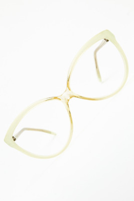 PIERRE RAVEL Fly grün/clear Fassung Schmetterling Brille Vintage 80s Damen