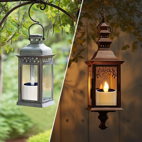 6 Stück Solar LED Teelichter Außen Sensor Solarkerze Garten-Kerze Outdoor - Bild 10 von 18