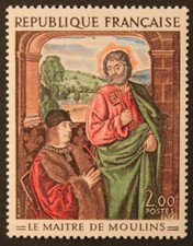 Timbre - FRANCE - Tableau Le maître de MOULINS - 1972 - neuf ** - n° 1732