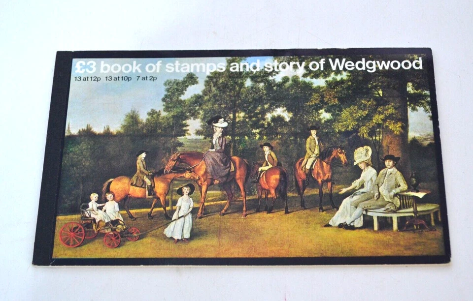 British Collectable Royal Mail Stamps WEDGWOOD 1980 FDI & £3 Book of Stamps VGC - Image 3 of 4