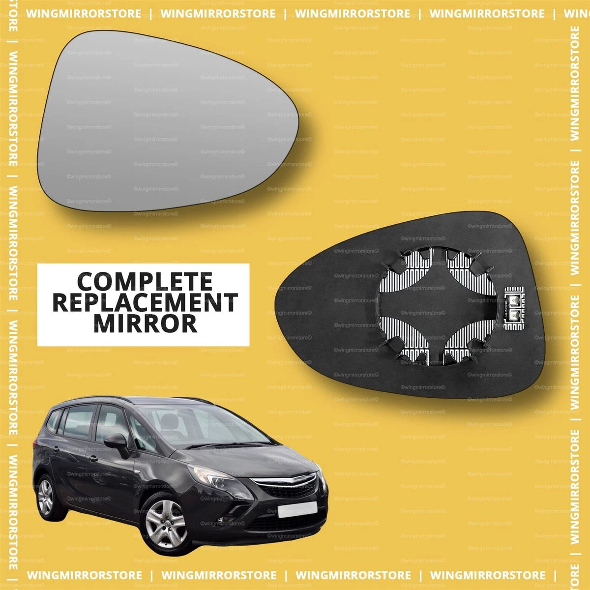 Right side for Vauxhall Zafira Tourer 2011 2018 heated wing door