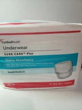 Cardinal Sure Care Plus Protective Underwear - S-M, Pack of 20