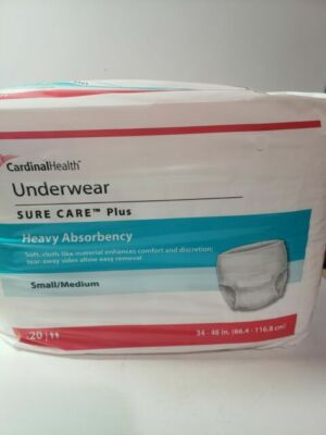 #ad #ad Cardinal Sure Care Plus Protective Underwear S M Pack of 20 $10.00