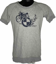BMW MOTORRAD R SERIES R69S R70 MOTORCYCLE THICK GRAY HEATHER MUSCLE SHIRT SMALL