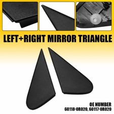 LH & RH Side Mirror Corner Triangle Cover Pillar Trim For Toyota RAV4 2009-2012